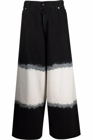 Balmain Jeans anchos con motivo tie-dye