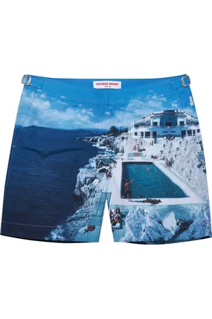 Orlebar Brown Shorts de playa con motivo Bulldog Roc Pool