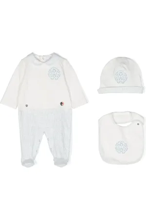 Roberto Cavalli Set de mameluco con monograma en jacquard