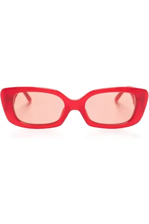 MAGDA BUTRYM Lentes de sol con armazón rectangular y detalles de cristal