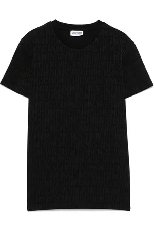 Moschino Playera con logo en jacquard