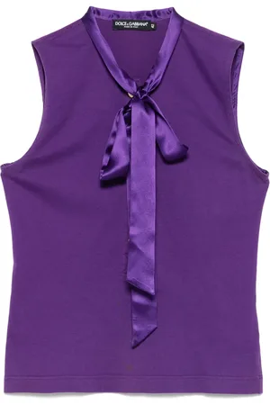 Dolce & Gabbana Top con detalle de lazo 2000