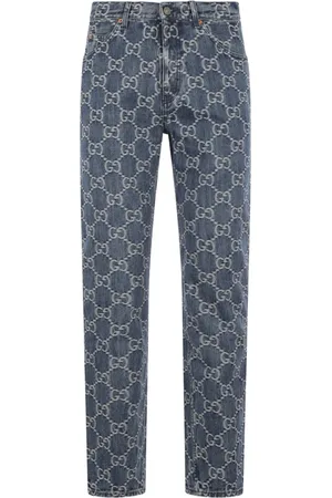 Gucci Jeans rectos con motivo GG en jacquard