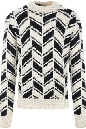 Saint Laurent Suéter con motivo chevron