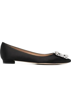 Manolo Blahnik Flats con hebilla Hangisi