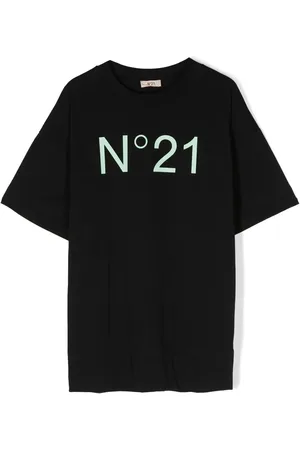 Nº21 Playera manga corta con logo estampado