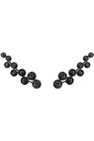 ALINKA Aretes Sasha con diamantes negros