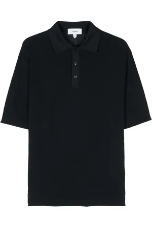 LARDINI Playera tipo polo de tejido flojo