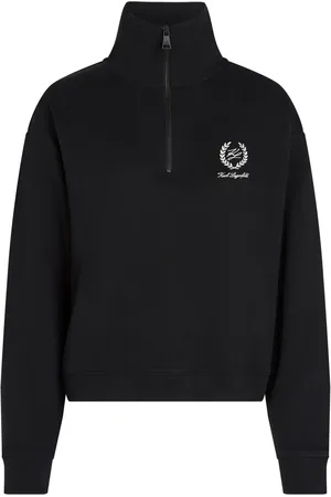 Karl Lagerfeld Sudadera con cuello de tortuga y cierre
