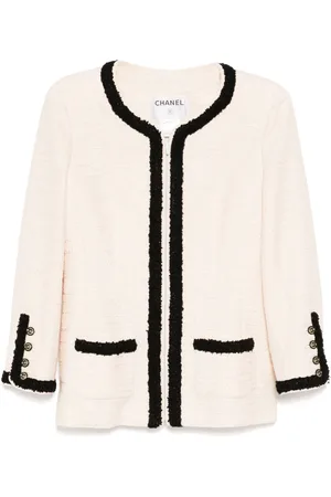 CHANEL Chamarra sin cuello 2002