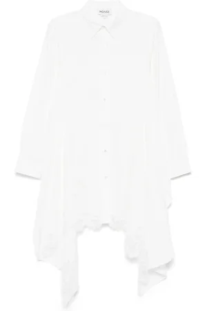 MONSE Vestido camisero con encaje