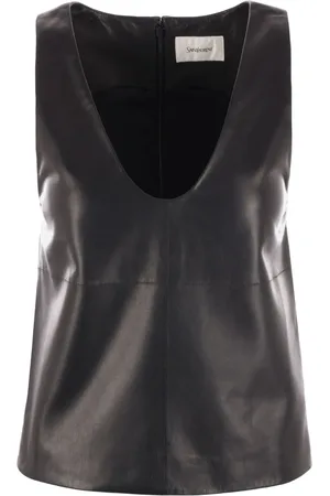 Saint Laurent Top con cuello halter