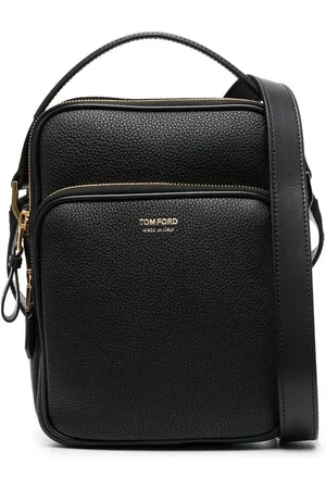 Tom Ford Mochila tipo mensajero con logo estampado