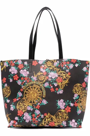 VERSACE Tote con estampado floral