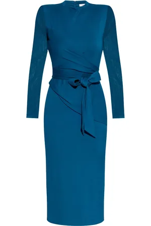 Diane von Furstenberg Vestido midi con diseño drapeado