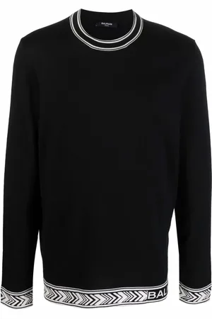Balmain Suéter con ribete del logo