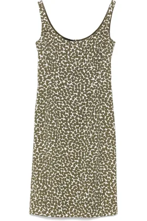 Prada Vestido corto con estampado gráfico 2010