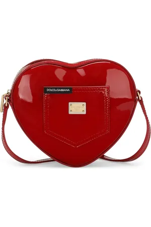 Dolce & Gabbana Bolsa crossbody de charol en forma de corazón