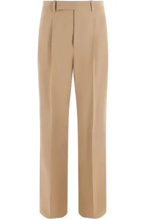 Saint Laurent Pantalones de vestir con tiro alto