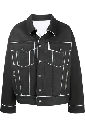 Balmain Chamarra de mezclilla con efecto pintado