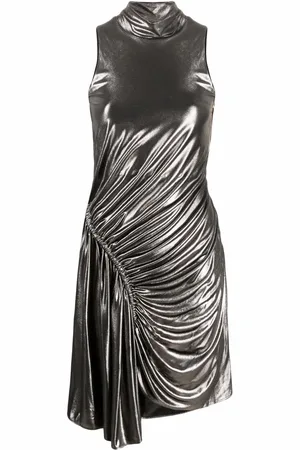 Balmain Vestido corto con detalle fruncido