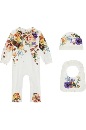 Dolce & Gabbana Set de mamelucos con estampado floral