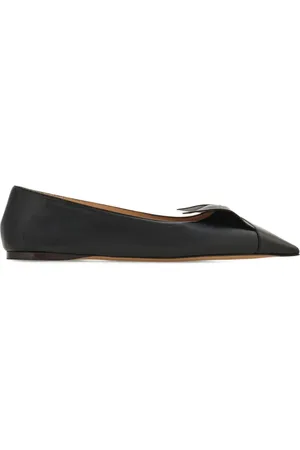 Salvatore Ferragamo Flats de piel con moño