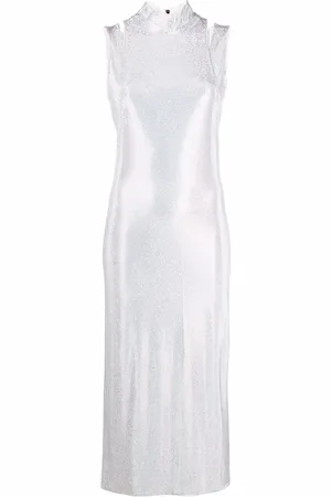 Balmain Vestido midi con apliques
