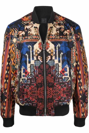 Balmain Chamarra bomber con estampado gráfico