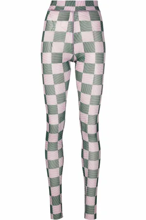 HENRIK VIBSKOV Leggins con estampado de cuadrícula