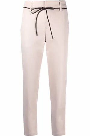 Brunello Cucinelli Pantalones con lazo en la cintura