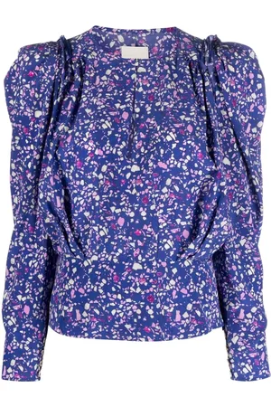 Isabel Marant Blusa con estampado abstracto y mangas farol