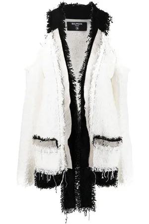 Balmain Chamarra de tejido bouclé