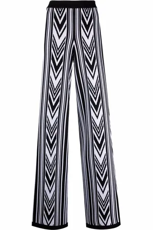 Balmain Pantalones con motivo chevron