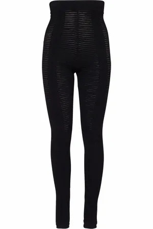 Balmain Leggins tejidos con tiro alto