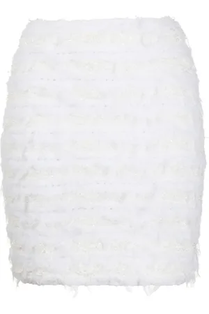 Balmain Falda ajustada de tweed