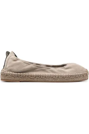 Brunello Cucinelli Alpargatas de gamuza con tacón de 20mm