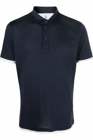 Brunello Cucinelli Playera tipo polo manga corta