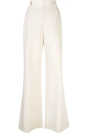 Brunello Cucinelli Pantalones acampanados de tiro alto