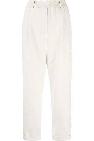 Brunello Cucinelli Pantalones capri de corte recto