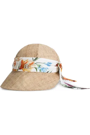 Dolce & Gabbana Sombrero de verano con banda floral