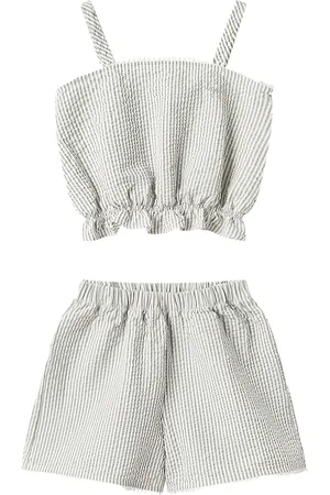 Il gufo Set de shorts de tejido seersucker