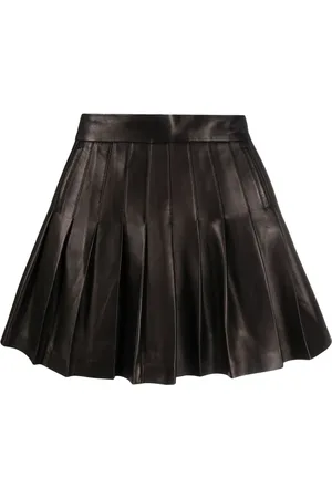 Balmain Falda corta con pliegues