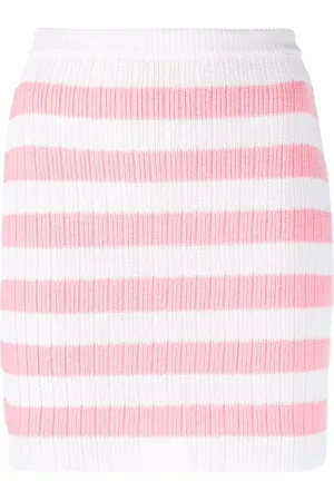 Balmain Falda tejida con motivo de rayas