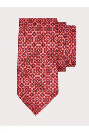 Salvatore Ferragamo Hombre Corbatas - Corbata de seda estampado Gancini