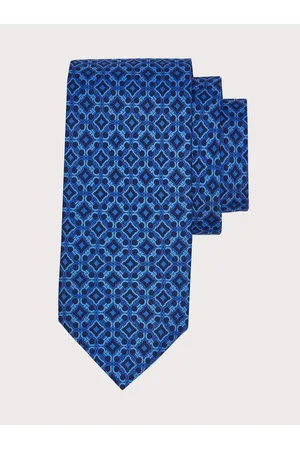Salvatore Ferragamo Hombre Corbatas - Corbata de seda estampado Gancini