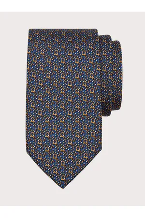 Salvatore Ferragamo Hombre Corbatas - Corbata de seda estampado Pixel