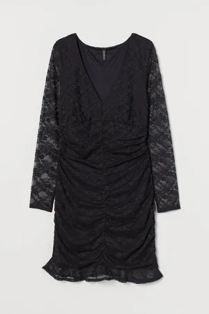 H&M Vestido entallado de encaje