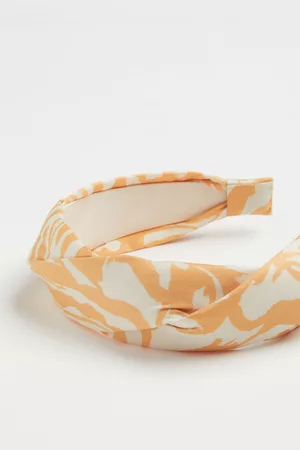 H&M Wide fabric Alice band - Yellow