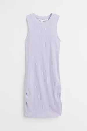 H&M Vestido en punto acanalado